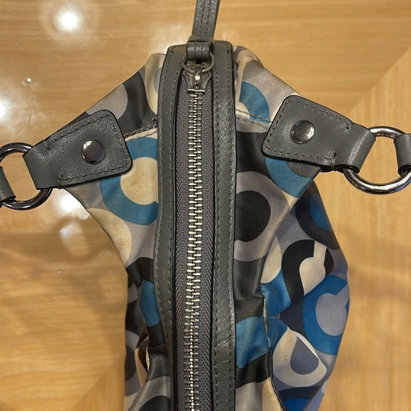 Coach Mini Maggie Bag G1068-44474 Blue Gray White Black - Picture 5 of 9